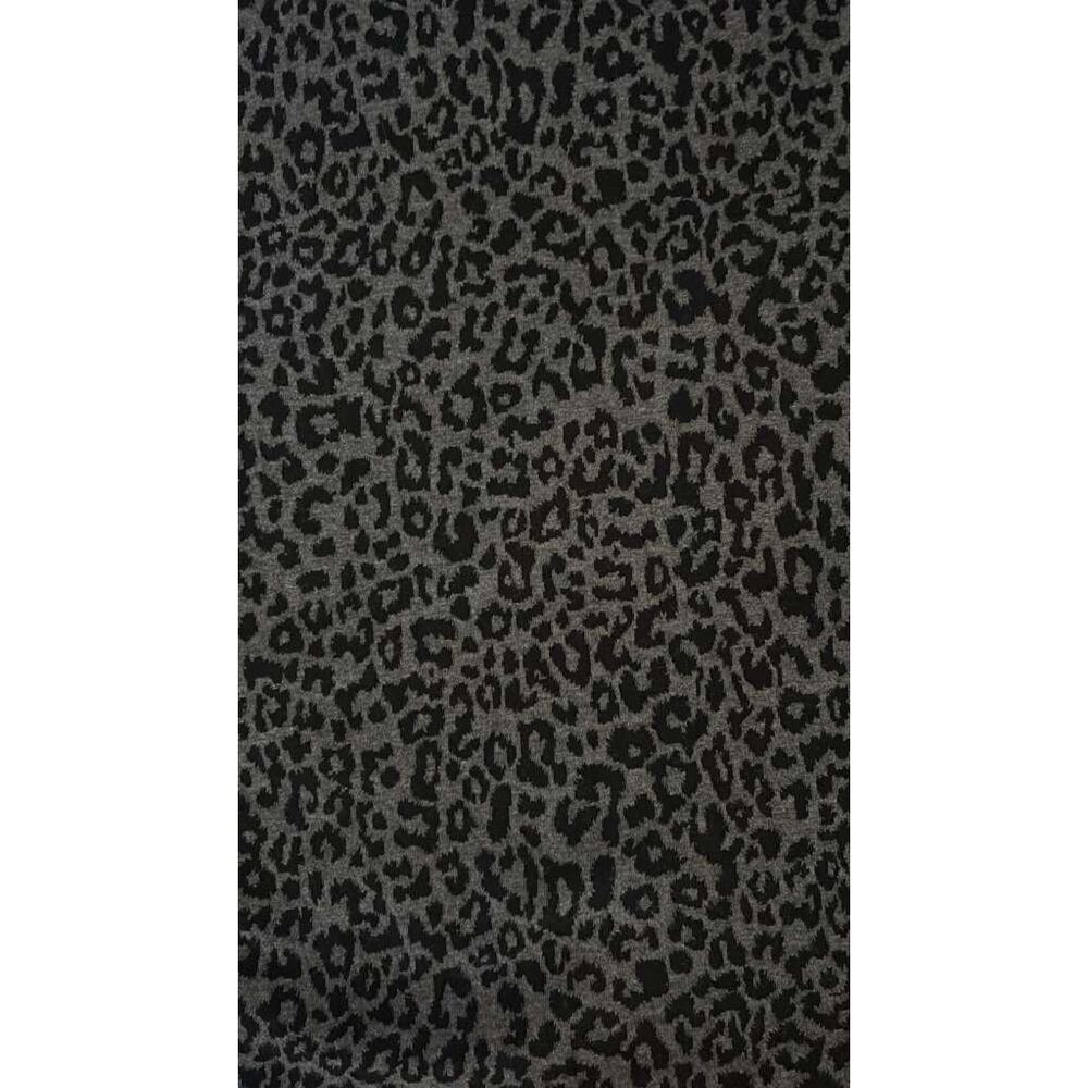 Loft Petite Grey Leopard Print Button Shoulder Sh… - image 4